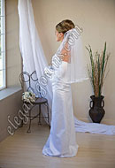 Custom Wedding Veil -- 25" 1 Tier Elbow Length Veil