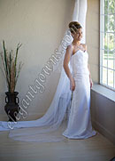 Custom Wedding Veil -- 30" x 90" 2 Tier Chapel Length Veil