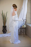 Custom Wedding Veil -- 45" 1 Tier Knee Length Veil