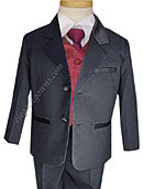 Gold & Red Vest & Tie Ring Bearer Suit