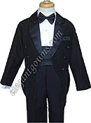 Sammi Traditional Ring Bearer Tuxedo With Tails