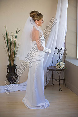 Custom Wedding Veil -- 30" 1 Tier Waist Length Veil