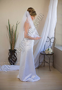 Custom Wedding Veil -- 36" 1 Tier Fingertip Length Veil