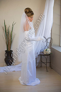 Custom Wedding Veil -- 45" 1 Tier Knee Length Veil