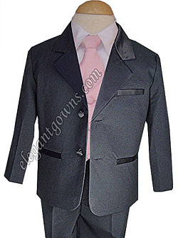 Pink Vest & Tie Ring Bearer Suit