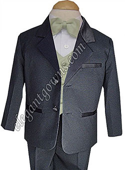 Sage Vest & Tie Ring Bearer Suit