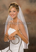 Clearance White Waist Length Wedding Veil 2012-2_C